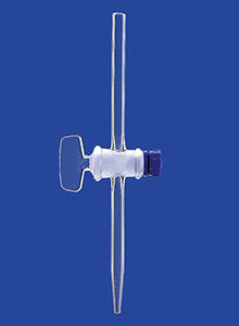 Buretta con rubinetto dritto - ø 2 mm - LENZ Laborglas GmbH & Co. KG