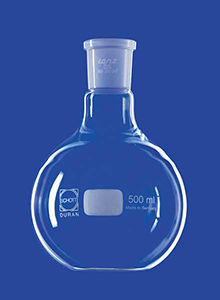 Matraccio a base sferica - 50 - 2 000 ml - LENZ Laborglas GmbH & Co. KG - a fondo piatto / in vetro borosilicato