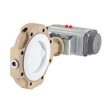 Valvola a farfalla - BR 10e - Pfeiffer Chemie-Armaturenbau GmbH - pneumatica / di controllo / per acqua glicolata