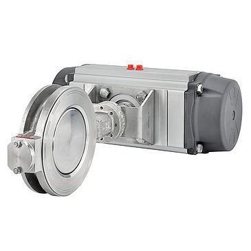 Valvola a farfalla - BR 14 series - Pfeiffer Chemie-Armaturenbau GmbH - pneumatica / di controllo / di arresto