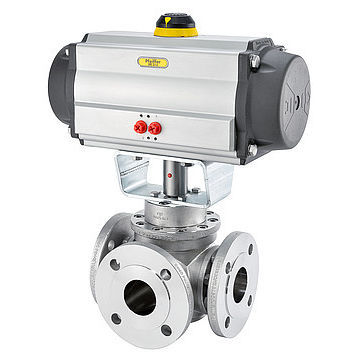 Valvola a sfera - BR 26 - Pfeiffer Chemie-Armaturenbau GmbH - pneumatica / di controllo / di miscelazione