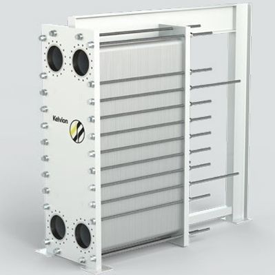 Scambiatore di calore a piastre e guarnizioni - NX series - Kelvion Holding GmbH - acqua-acqua / in acciaio inossidabile / ad alte prestazioni