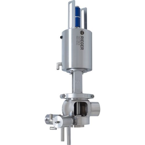 Valvola a doppia sede - DD - Gebr. Rieger GmbH + Co. KG - pneumatica / anti mescolamento / per bevande