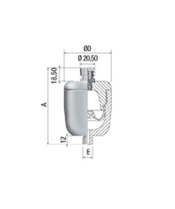 Accumulatore a diaframma - LAV series - SAIP S.R.L. - ad azoto / in acciaio inossidabile / in acciaio al carbonio