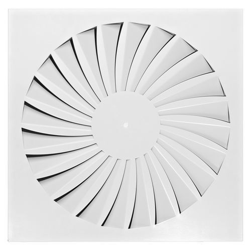 Diffusore d'aria circolare - TDF-SilentAIR - Trox GmbH - quadrato / da soffitto / fisso