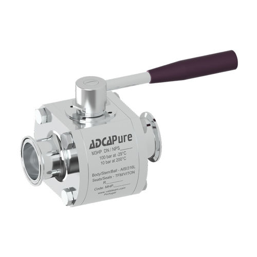 Valvola a sfera - M3HP - VALSTEAM ADCA Engineering S.A. - a leva / di controllo / di isolamento