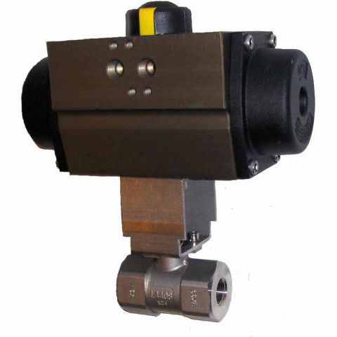 Valvola a sfera - S24 - Vapo Techniek B.V. - con attuatore elettrico / a comando pneumatico / femmina