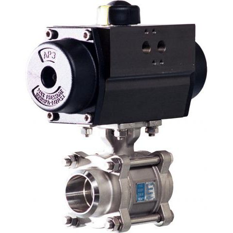 Valvola a sfera - S13D / C33D - Vapo Techniek B.V. - con attuatore elettrico / a comando pneumatico / femmina