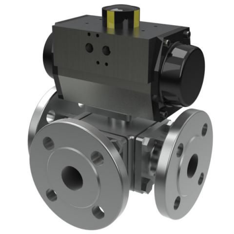 Valvola a sfera - S316D - Vapo Techniek B.V. - a leva / con attuatore elettrico / a comando pneumatico