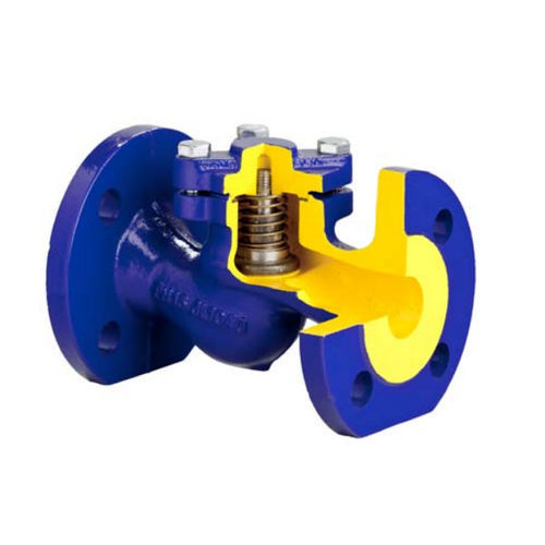 Valvola di ritegno a fungo - 287 - VARIMEX-VALVES Poland Sp.z.o.o. - per acqua / con flangia / in ghisa