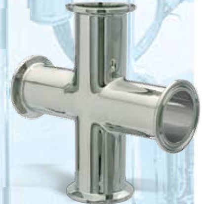 Raccordo pneumatico - 9MP - AERRE INOX Srl - con flangia / a croce / in acciaio inossidabile