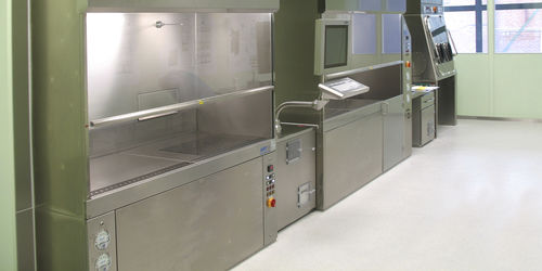 Banco da lavoro di sicurezza - ART GmbH - in metallo / per camera bianca