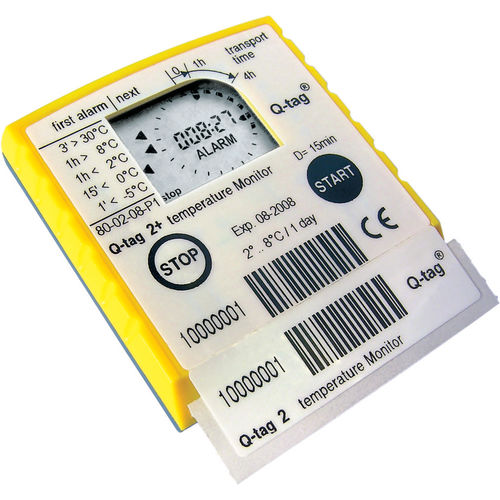 Registratore di dati di temperatura - Q-tag 2 plus - Berlinger & Co. AG - con display / per applicazioni farmaceutiche / programmabile
