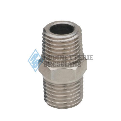 Nipplo in metallo - R 250 series - BONOMI GMBH - filettato / esagonale / dritto