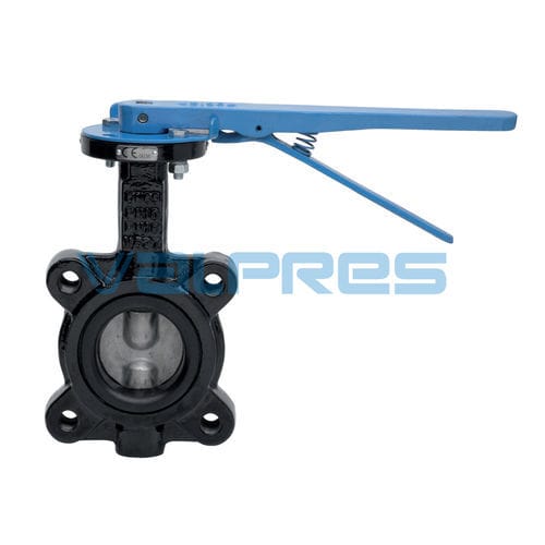 Valvola a farfalla - 600204 series - BONOMI GMBH - a leva / tipo lug / in ghisa