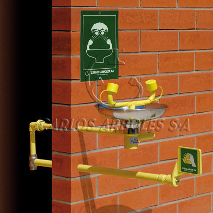 Lavaocchi da parete - 2210 FP/SS - Carlos Arboles S.A. - in plastica / per interno / automatico