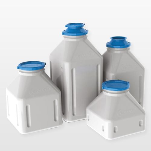 Bottiglia per l'industria farmaceutica - Ezi-Dock Systems Ltd. - per liquidi / di stoccaggio / in HDPE