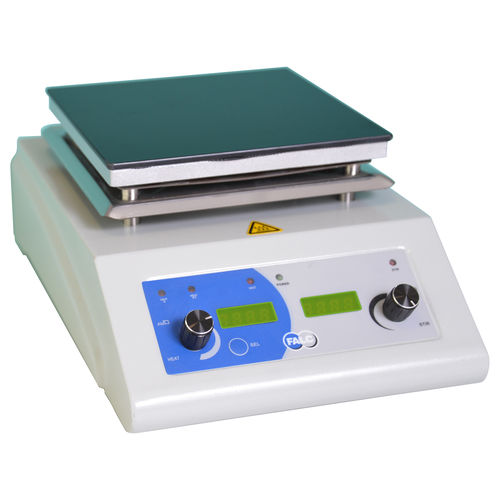 Agitatore di laboratorio magnetico - F91T - FALC Instruments S.r.l. - a piastra riscaldante / con regolazione della luminosità / in acciaio inossidabile