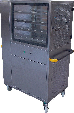 Carrello di stoccaggio - max. 960 x 1 200 x 1 530 mm | LAF - Faster s.r.l. - in acciaio inossidabile / multiuso / sotto flusso laminare