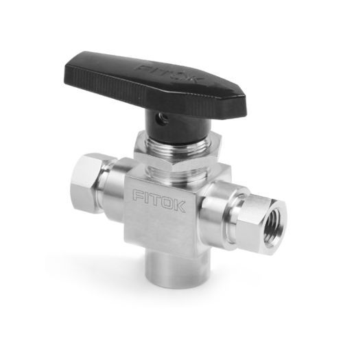 Valvola a sfera - BFSS-FNS4-P-3DL-LT - FITOK GmbH - manuale / femmina / in PEEK
