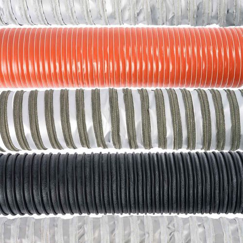 Tubo flessibile per gas di scarico - AG series - Fumex - in acciaio / in silicone / in fibra di vetro