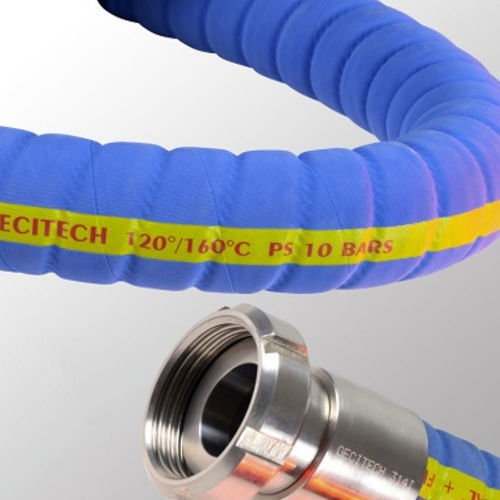 Tubo flessibile per prodotti alimentari - DEPOTAL® ANNELE - GECITECH SAS - in EPDM / in acciaio / sintetico