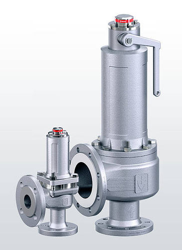 Valvola di sicurezza per vapore - 455 series - Goetze KG - per cisterna / per caldaia / con flangia
