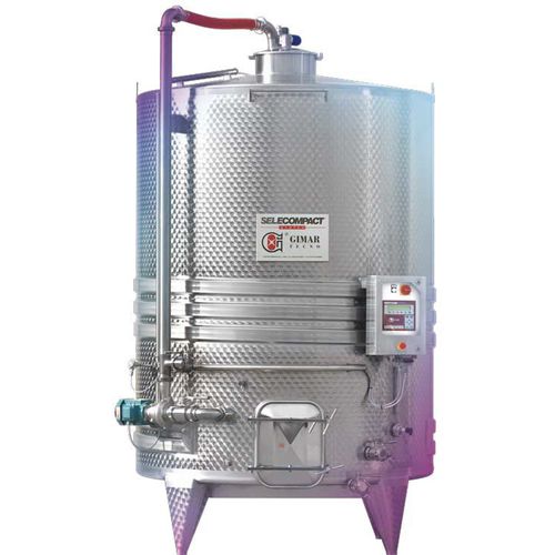 Serbatoio di vinificazione - SELECOMPACT - DELLA TOFFOLA GROUP - per vino / cilindrico / ad uso industriale