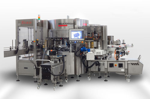 Macchina di etichettatura controllata da PLC - DELLA TOFFOLA GROUP - per l'industria alimentare e delle bevande / rotativa