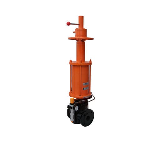 Valvola a manicotto - V850 - Doruk Endustri Ltd. - a comando pneumatico / di arresto / con flangia