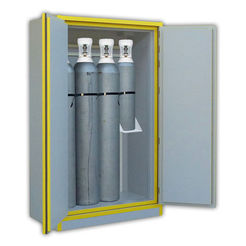 Armadio per bombole di gas - 7635BG - Ecosafe S.A. - di sicurezza / a pavimento / con 2 sportelli