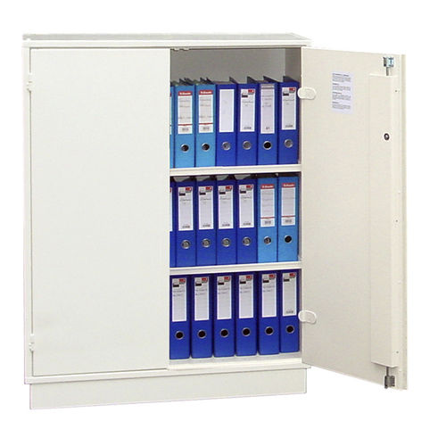 Armadio da ufficio - AD1204 - Ecosafe S.A. - a pavimento / a ripiani / con 2 sportelli