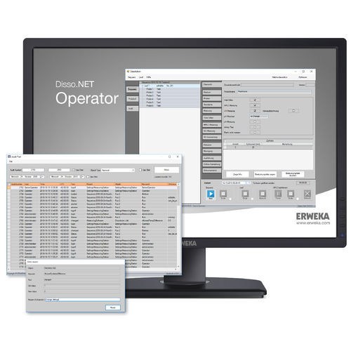 Software visualizzatore - Disso.NET 4 - ERWEKA - di monitoraggio / automatizzato / in linea