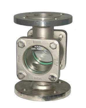 Oblò di osservazione in acciaio inossidabile - Bauform 108 - NORIS Armaturen Burkenstein GmbH & Co. KG - con flangia