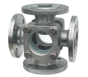 Oblò di osservazione in acciaio inossidabile - Bauform 974 - NORIS Armaturen Burkenstein GmbH & Co. KG - con flangia