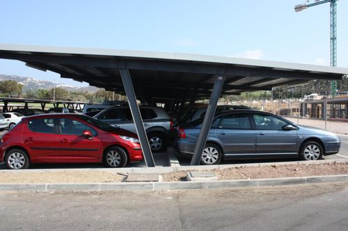 Tettoia per posto-auto solare - Europa Prefabri