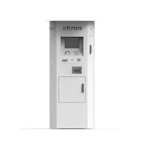 Terminale a tecnologia capacitiva proiettata - eAutoPago Cash - Grupo Eos Ibérica - con tastiera / per chiosco / LCD
