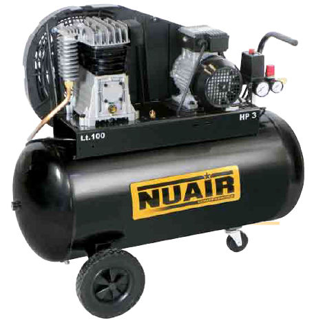 Compressore a pistone - B2800B/100 CM3 - NUAir compressors - d'aria / con motore elettrico / su rotelle
