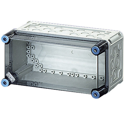 Custodia per guida DIN - MI 0100 - Hensel - rettangolare / in policarbonato / in filo metallico