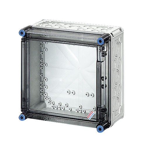 Custodia per guida DIN - MI 0220 - Hensel - rettangolare / in policarbonato / in filo metallico