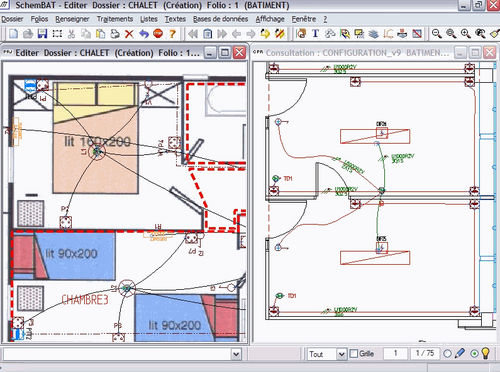 Software CAD elettrico - SchemBAT - FTZ INFORMATIQUE - per il settore edile