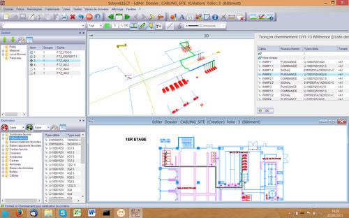 Software CAD elettrico - SchemCABLING - FTZ INFORMATIQUE - per fascio elettrico
