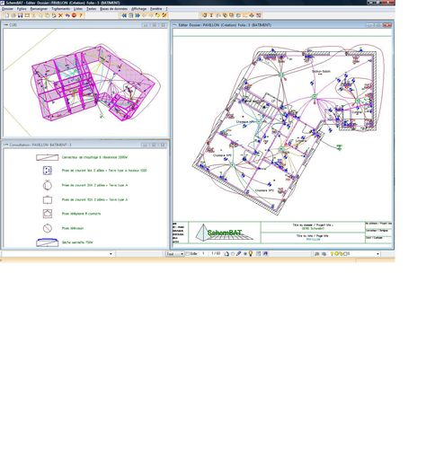 Software CAD elettrico - SchemBat Pieuvre - FTZ INFORMATIQUE - per il settore edile