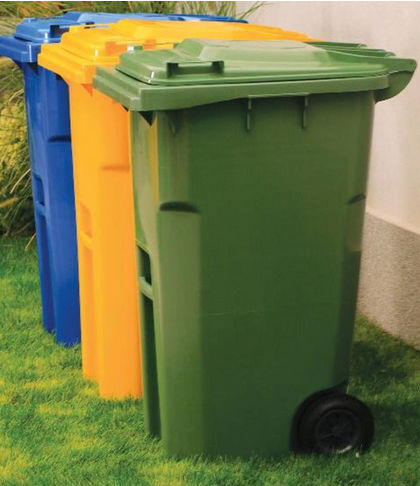 Cassonetto in plastica - GILLARD SAS - 4 ruote / con 2 ruote