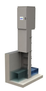 Sgrigliatore a gradini - 10 - 80 mm, max. 8 000 m³/h | DCV series - EMO SAS - per trattamento delle acque reflue