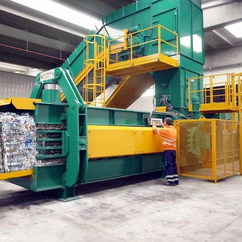 Pressa imballatrice per carta - MAC 110/2 - MACPRESSE EUROPA SL - per combustibile derivato dai rifiuti (CDR) / orizzontale / a carico frontale