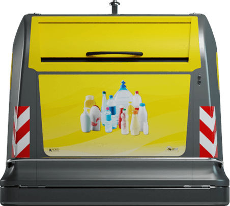 Cassonetto in acciaio - City Next - NORD ENGINEERING SRL - per rifiuti domestici