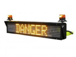 Display alfanumerico - 12 - 24 V, 1 581 x 201 x 303 mm | PMV - SESALY SAS - a matrice di punti / a 17 segmenti / a 1 linea