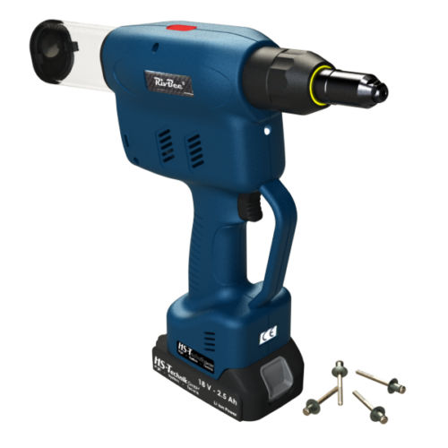 Rivettatrice brushless - RivBee Light series - HS-Technik GmbH - per rivetti a strappo / senza fili