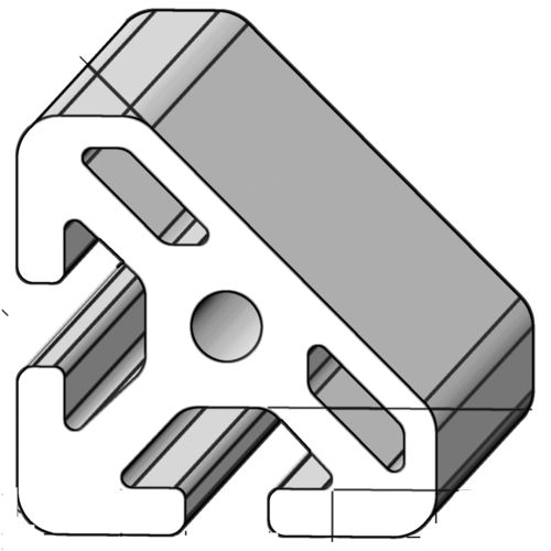 Profilo in alluminio - PRO404045 - Alváris Profile Systems GmbH - triangolare / 45° / ad uso industriale